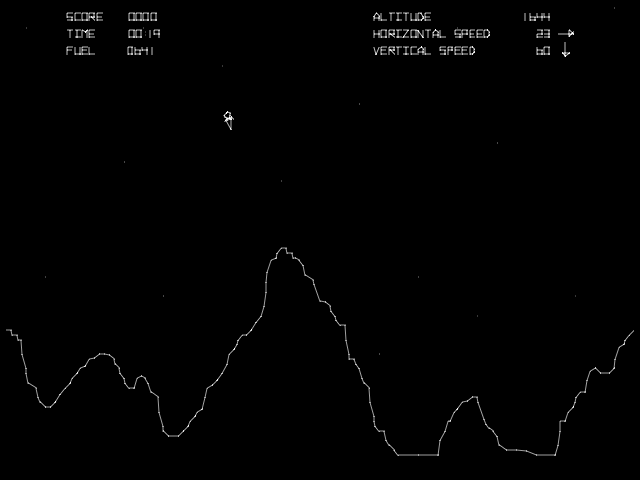 Lunar lander 1979 video game